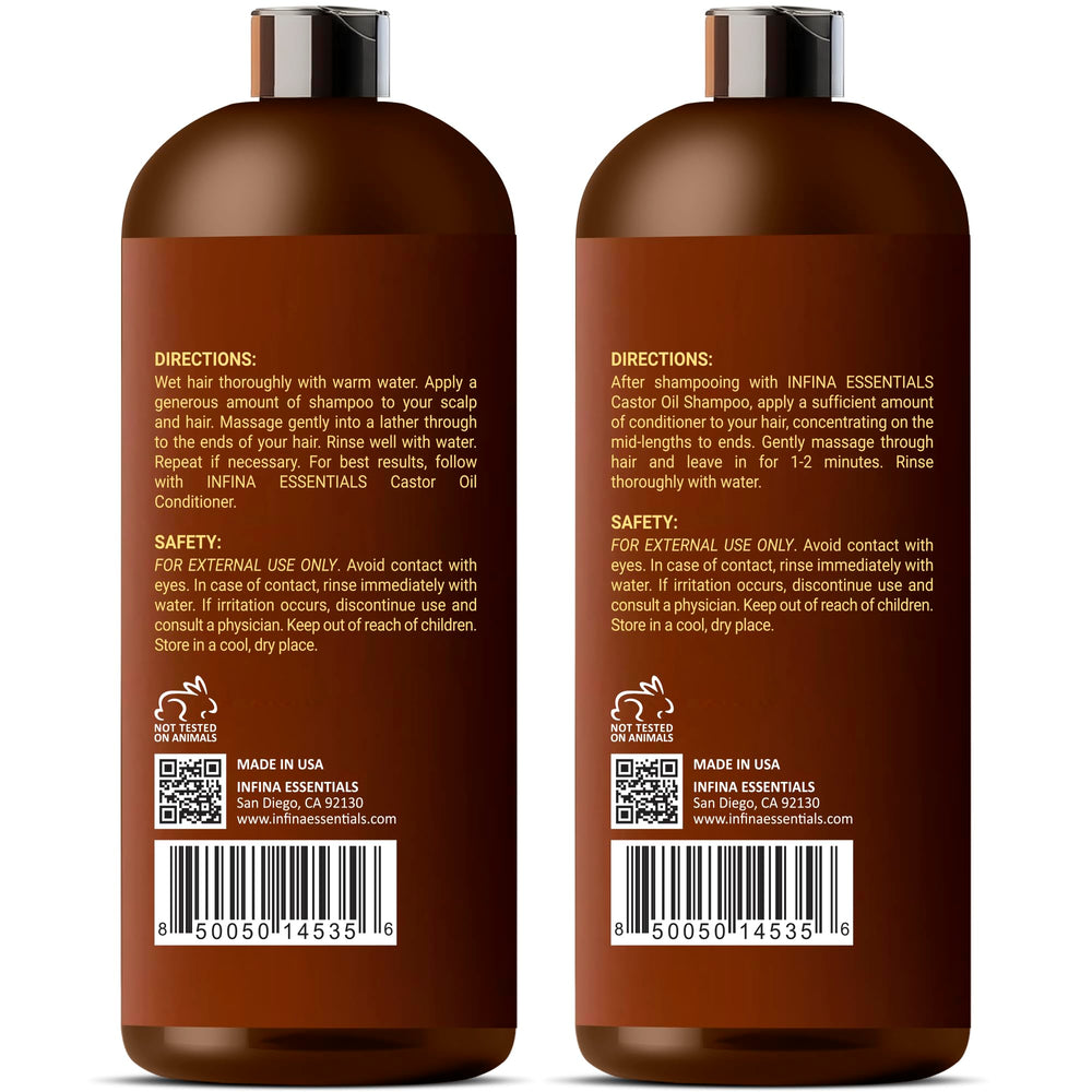 Infina Essentials Natural ingredients pack, safe formula with no harsh chemicals.
