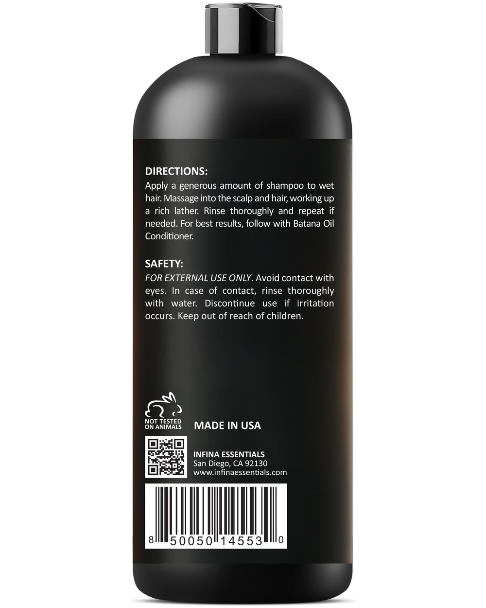 INFINA ESSENTIALS Batana Oil Shampoo: rutina de cuidado capilar para cabello más saludable.
