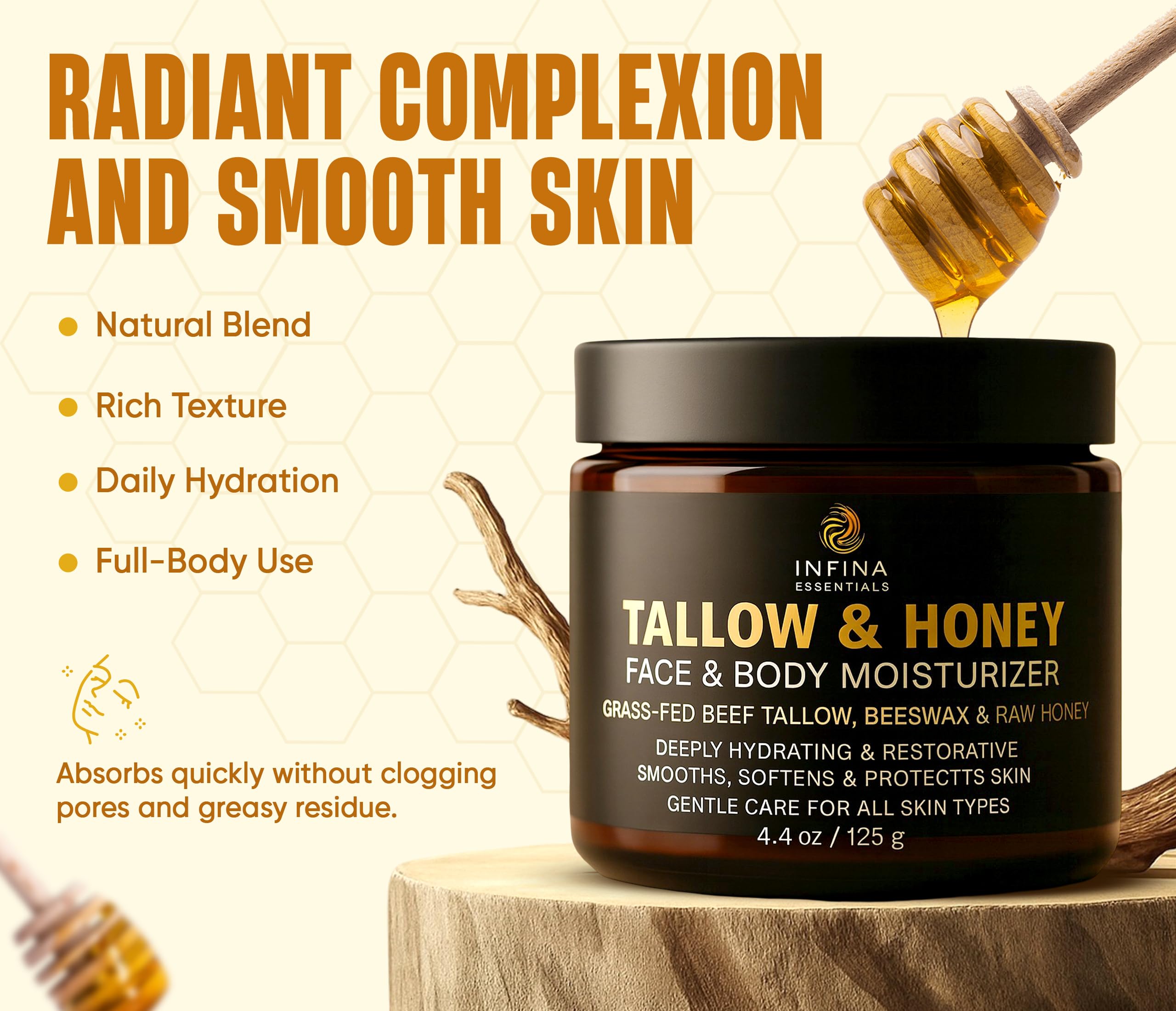 INFINA ESSENTIALS aplicación rostro, hidrata profundamente sin generar grasa