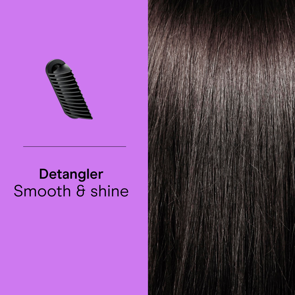 Infiniti PRO by Conair DigitalAIRE drying wand anti-frizz plasma tech close-up.