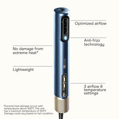 Infiniti PRO by Conair DigitalAIRE drying wand side view highlighting ergonomic grip.