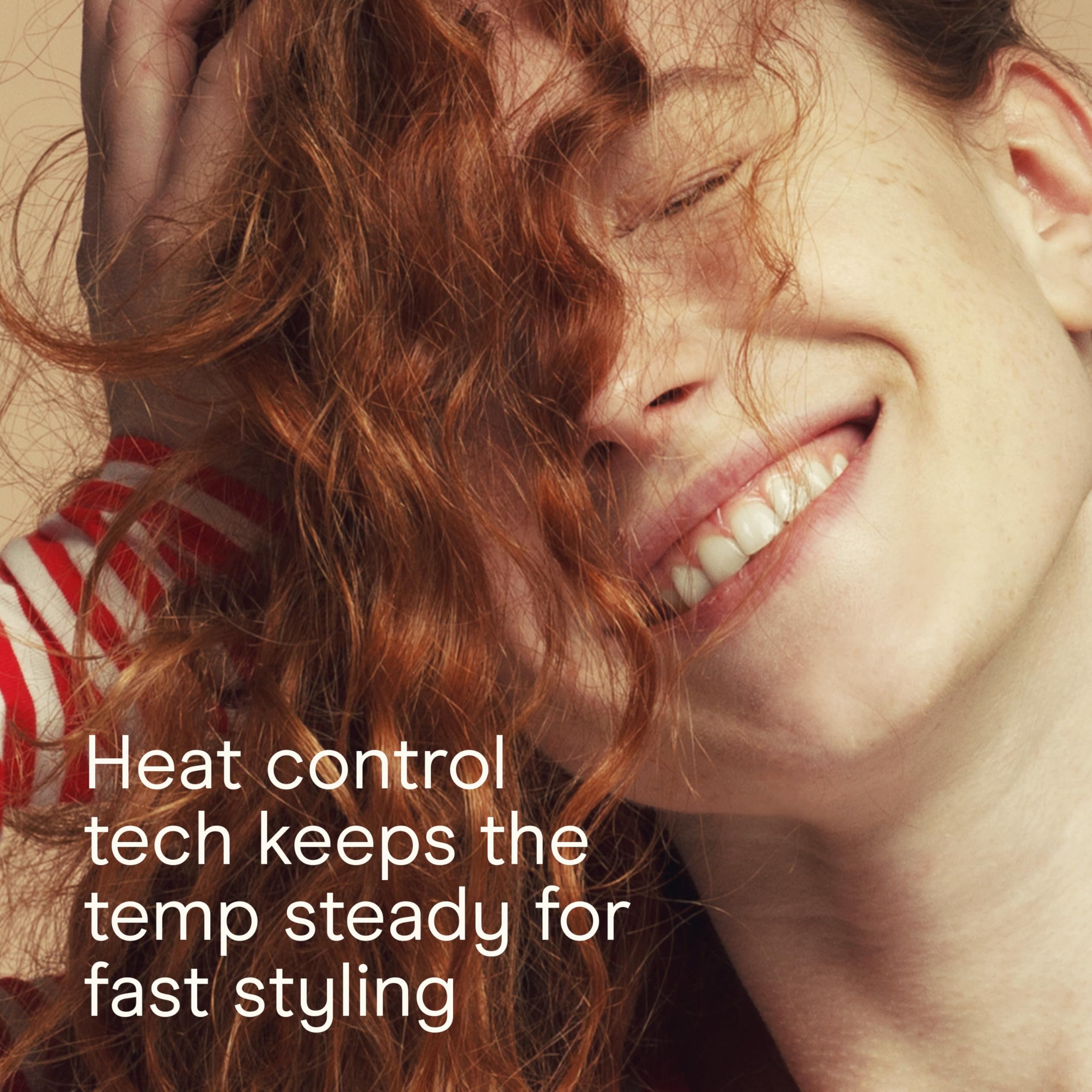 Infiniti PRO by Conair frizz-fighting barrel for smooth results.