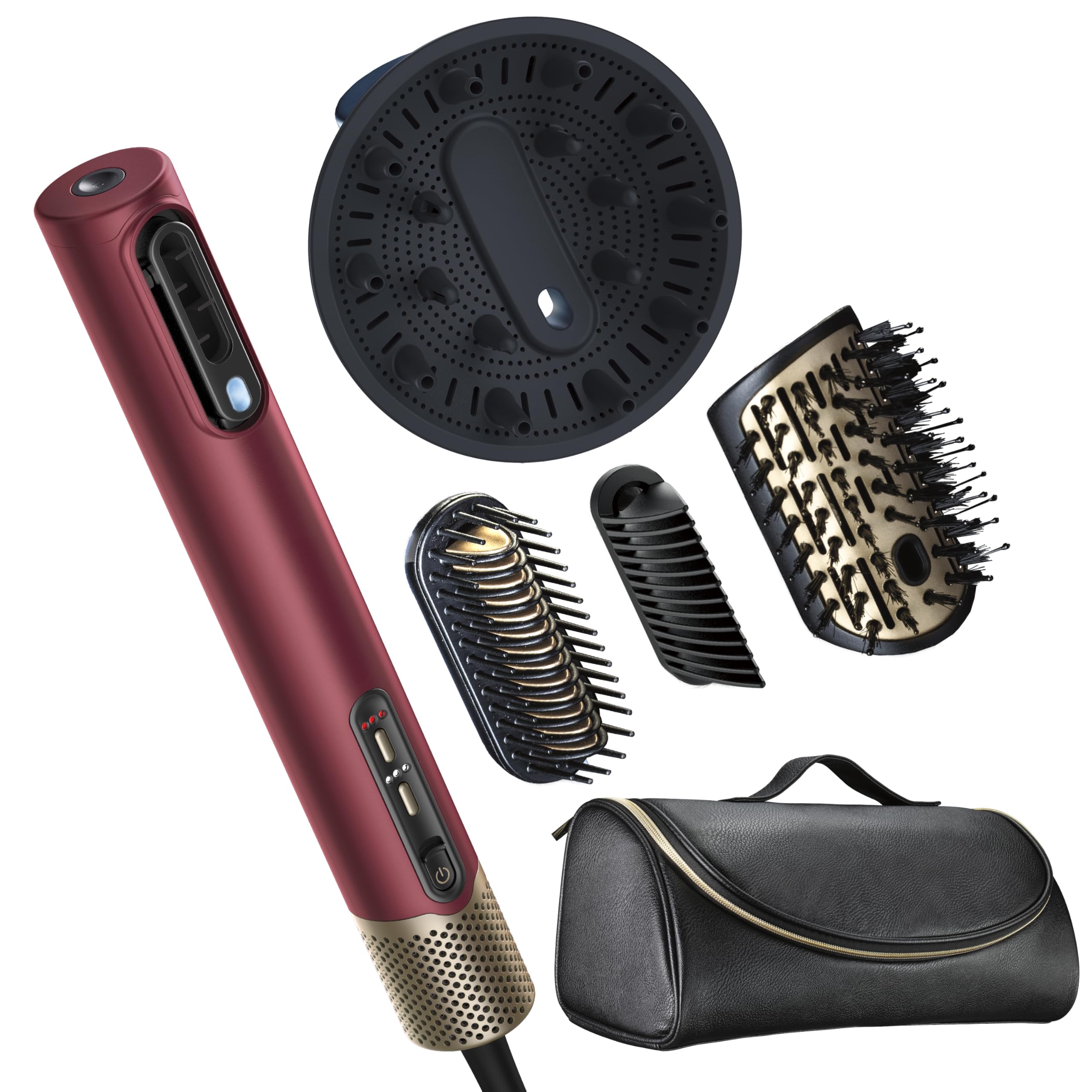 InfinitiPRO by Conair 5-in-1 wand shown for quick, salon-like styling at home.
