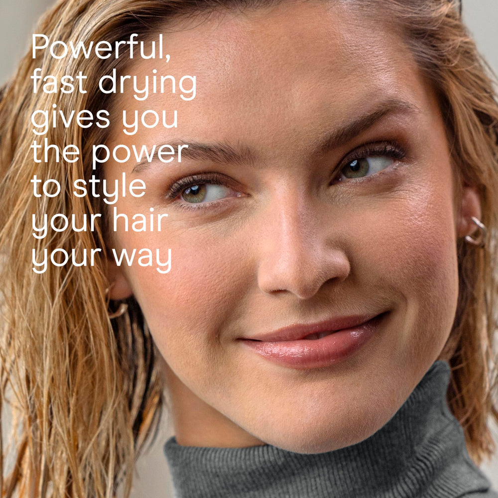 InfinitiPRO digital motor detail highlights fast drying performance.