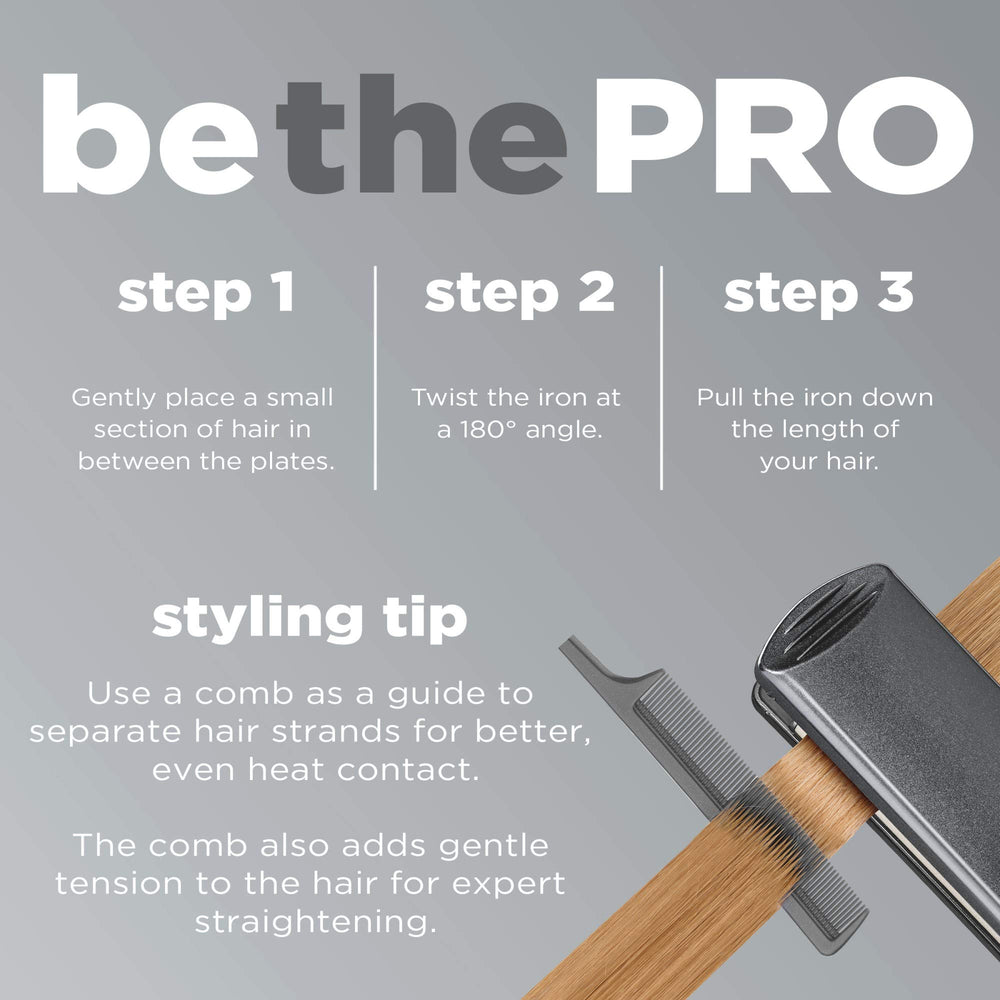 INFINITI PRO by CONAIR humidity resistance helps maintain sleek styles.