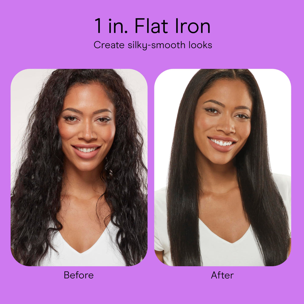 INFINITI PRO BY CONAIR rose gold flat iron ideal for quick daily styling.