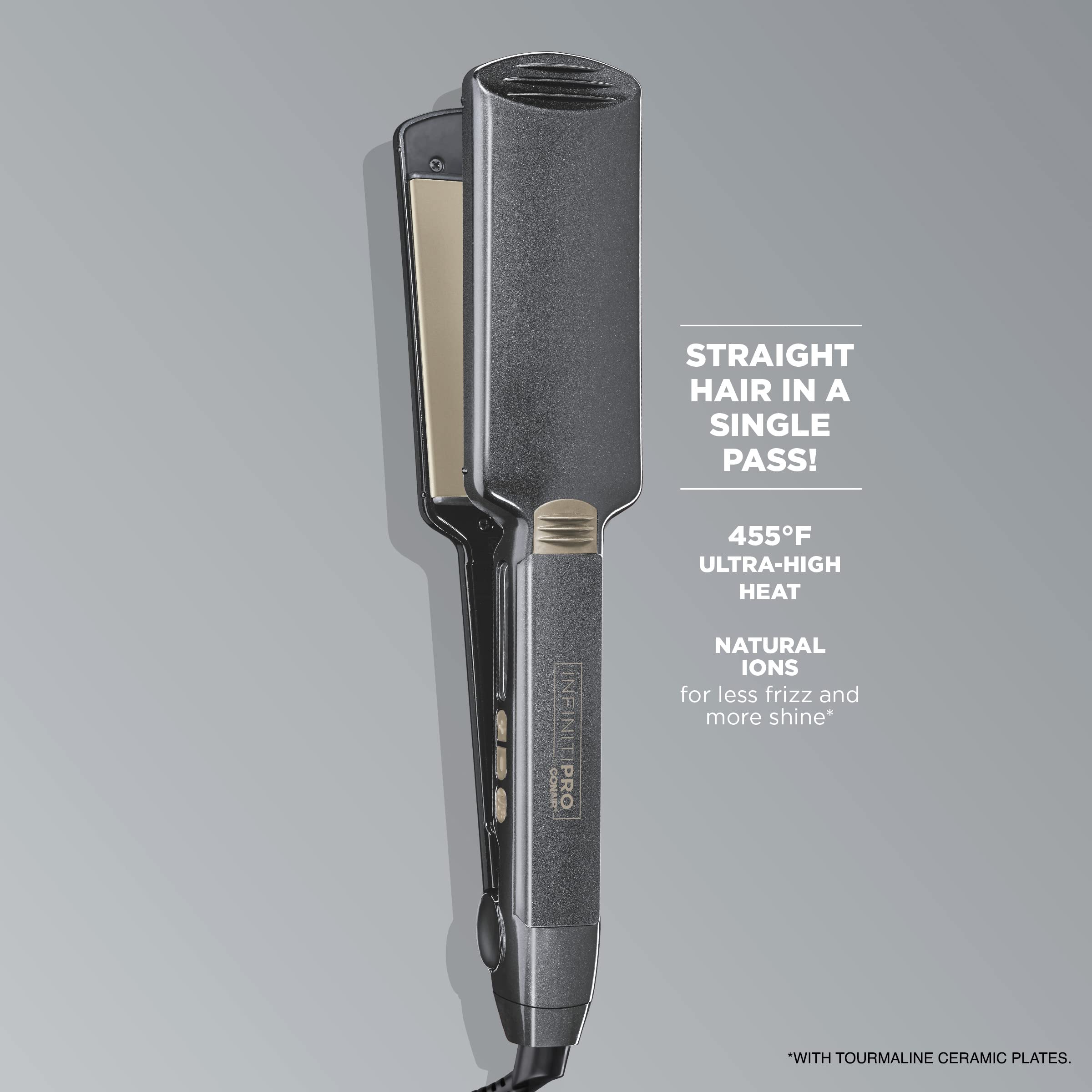 INFINITI PRO by CONAIR true ceramic heater delivers consistent heat with minimal hotspotting.