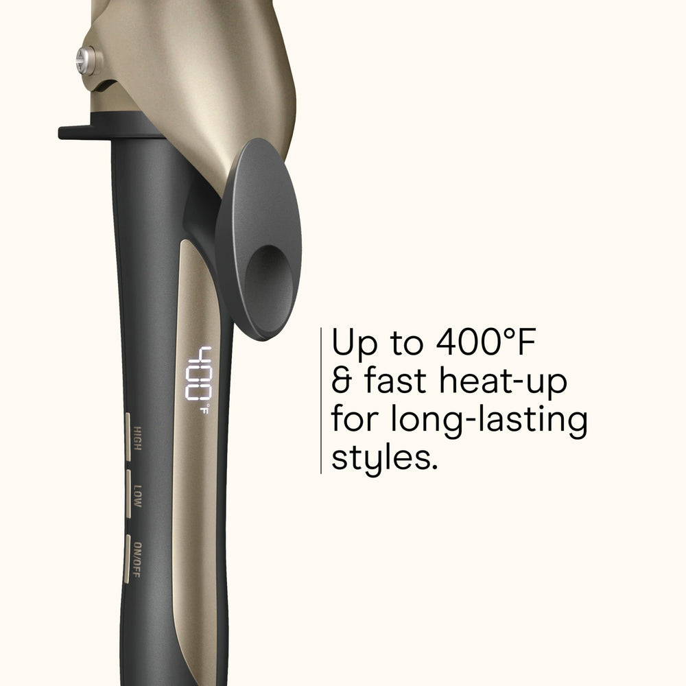 InfinitiPRO by Conair five heat settings up to 400°F for versatile styling