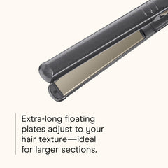 Flat iron offers 30 heat settings up to 455°F for all hair types