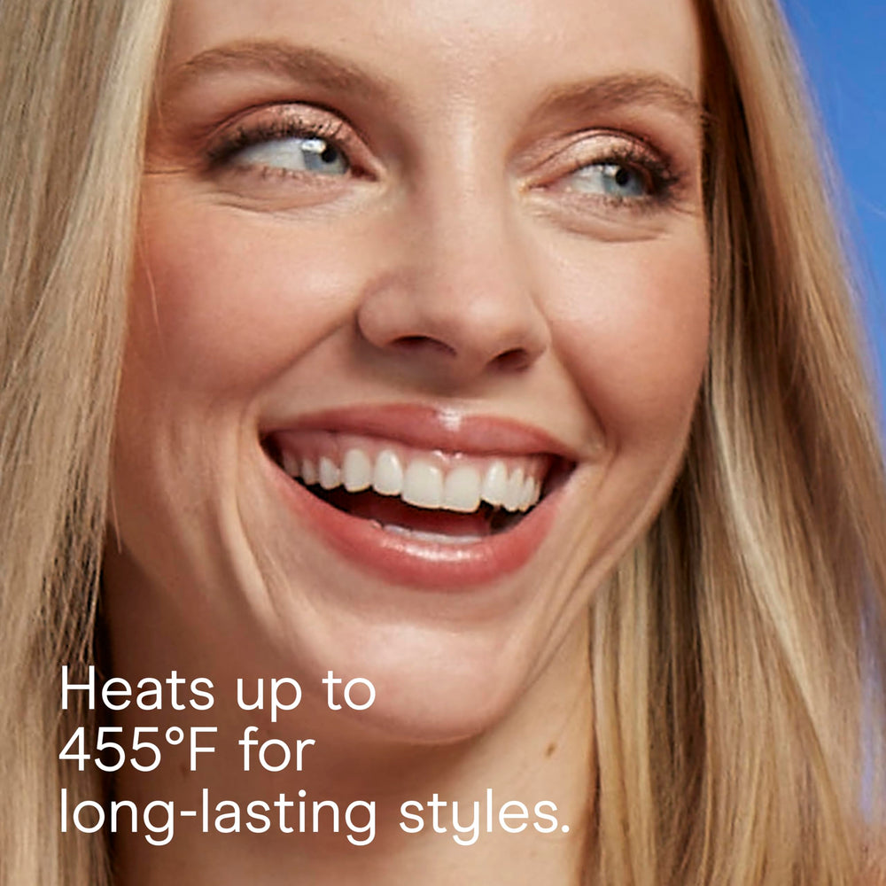 Shiny, frizz-controlled results with the tourmaline coating