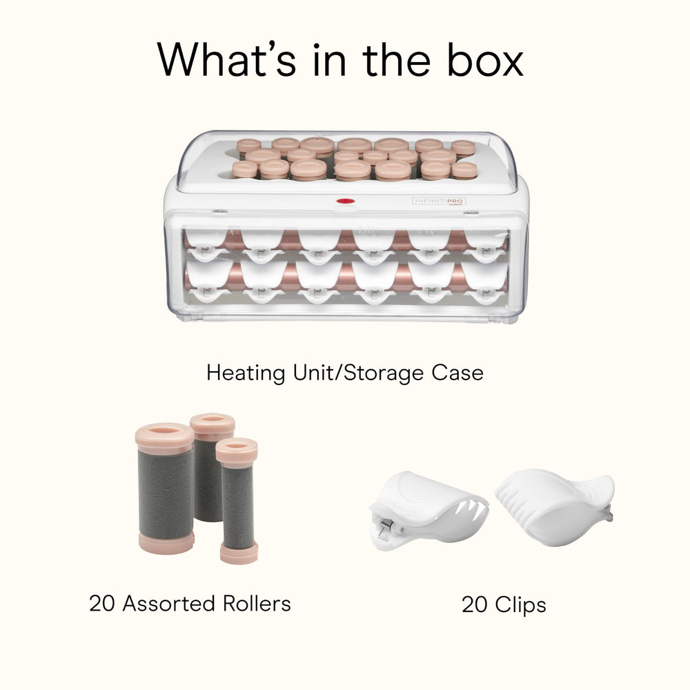 InfiniPRO by Conair rollers in use for salon-quality waves at home