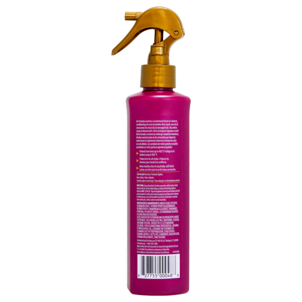 Protector térmico Infusium, aplicación en cabello para nutrir y sellar la cutícula.