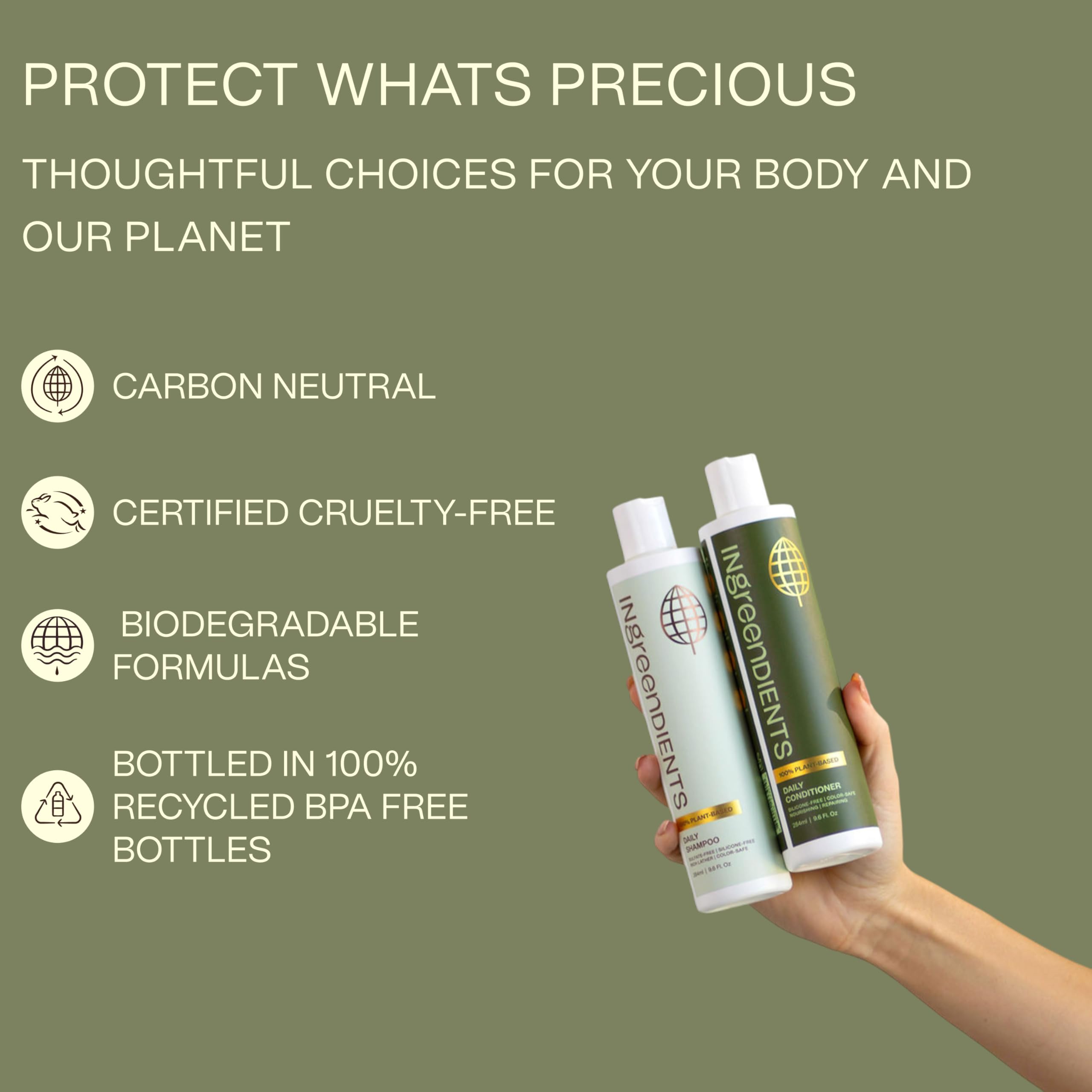 Pea protein close-up emphasizing strength and damage repair in Ingreendients shampoo.