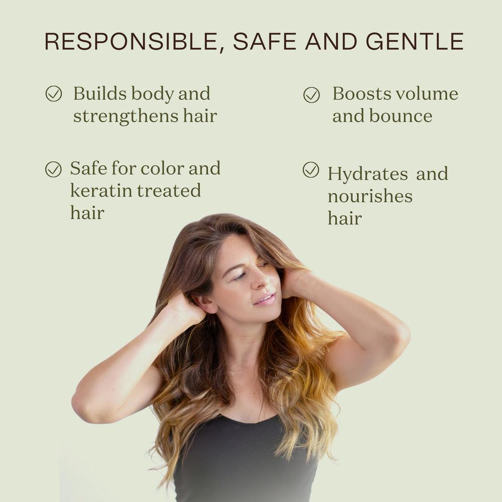 Ingreendients shampoo lather demonstrating gentle cleansing without harsh chemicals