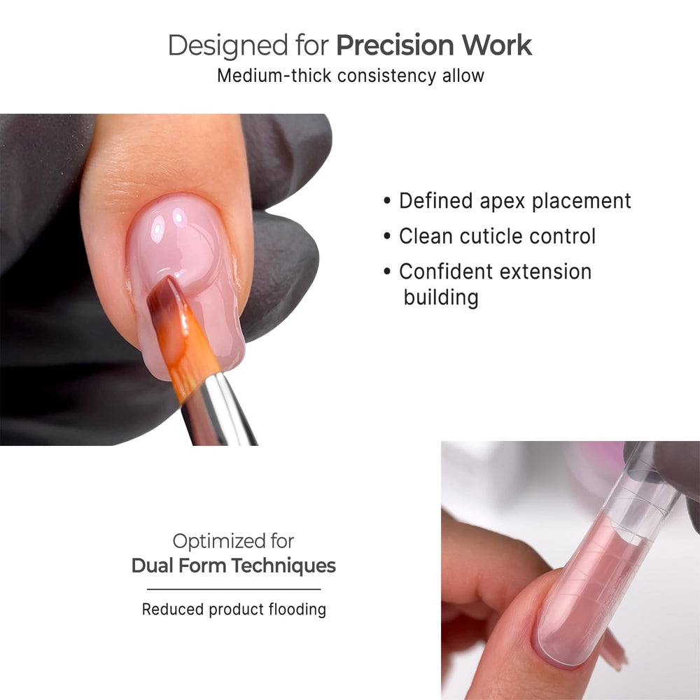 Base Elástica IN.HYPE para mejor adherencia en uñas finas Latte 10.