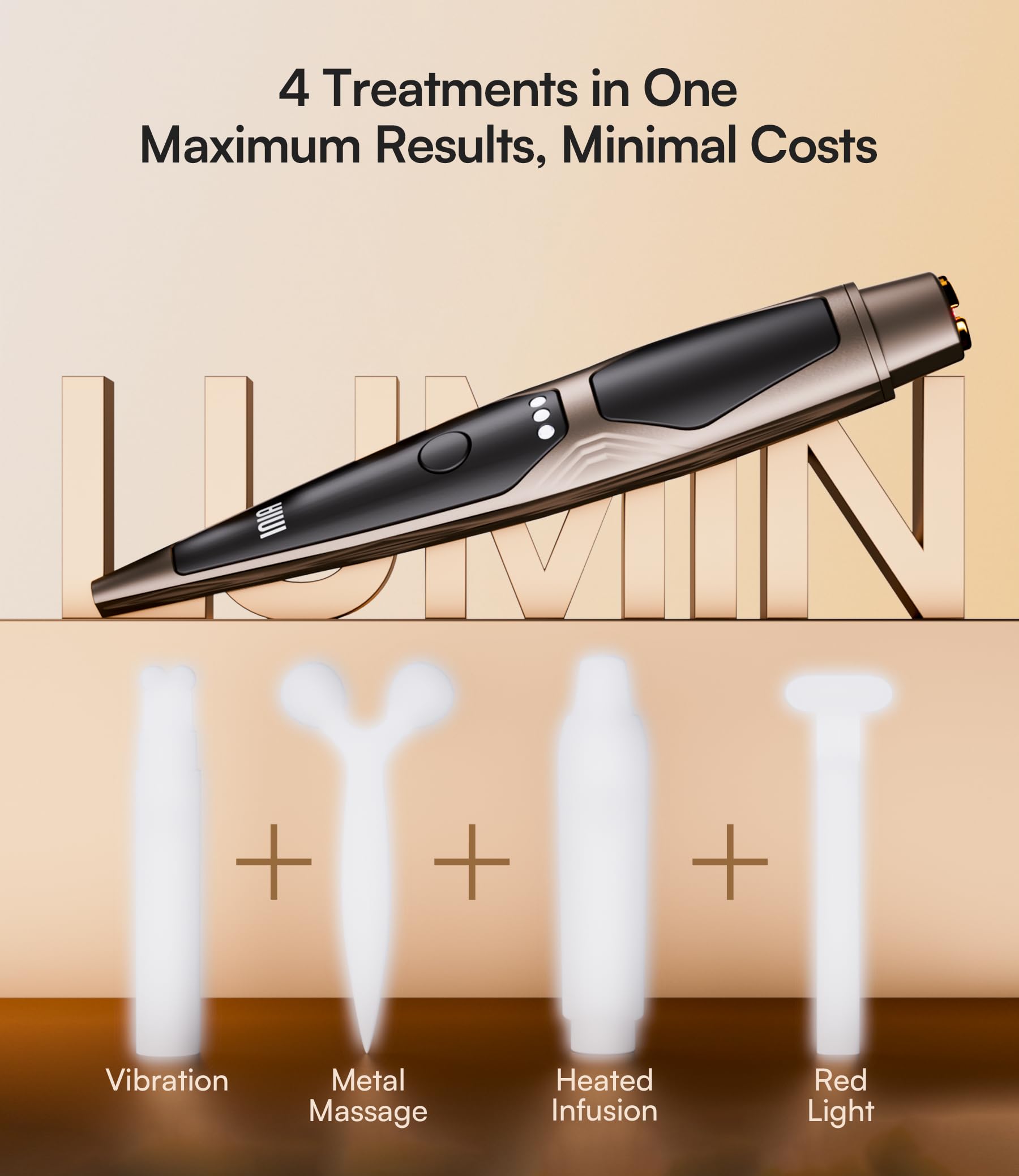 INIA metal roller delivers targeted massage around the eye area