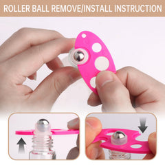 inice roller bottle with leak-proof cap prevents spills during travel