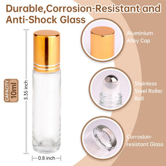 inice roller bottles with stainless steel ball deliver smooth application for blends