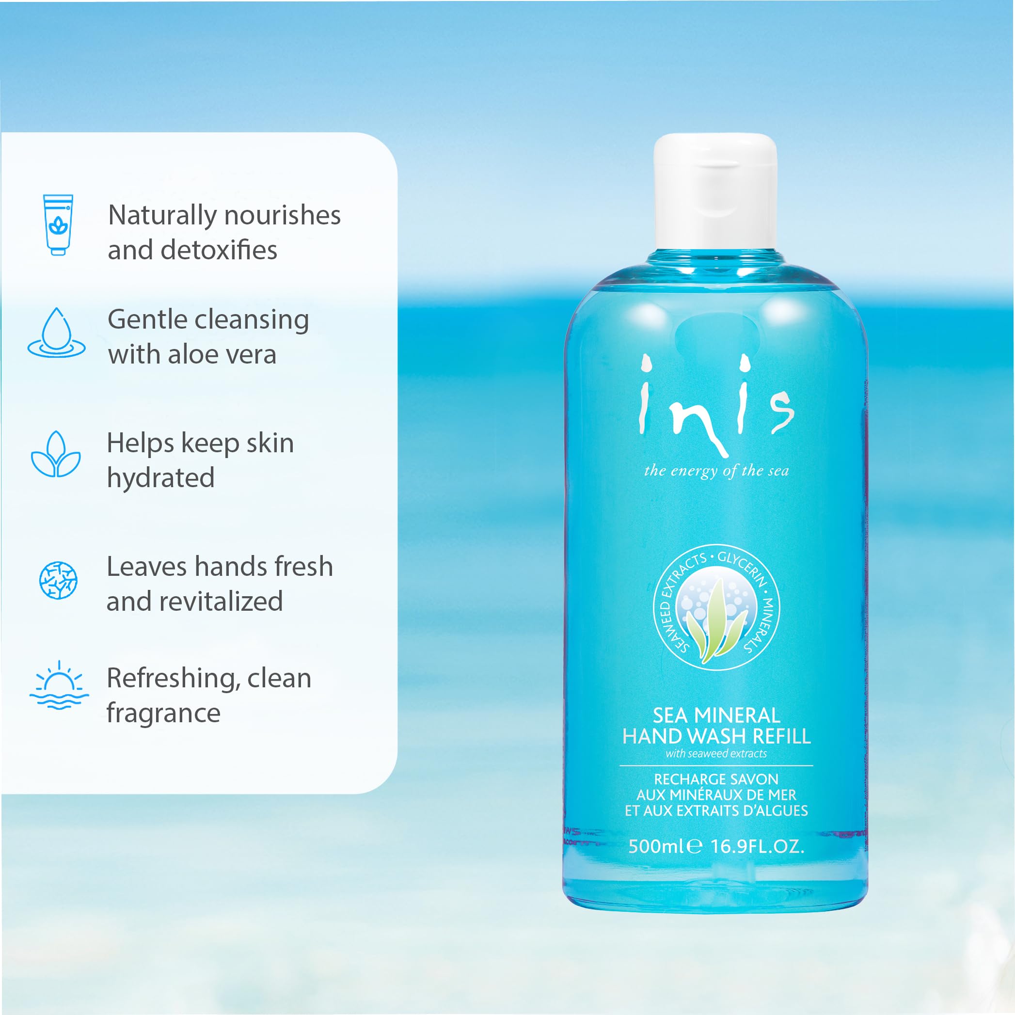 Inis Energy of the Sea Fragancia oceano: aroma fresco que evoca la playa.
