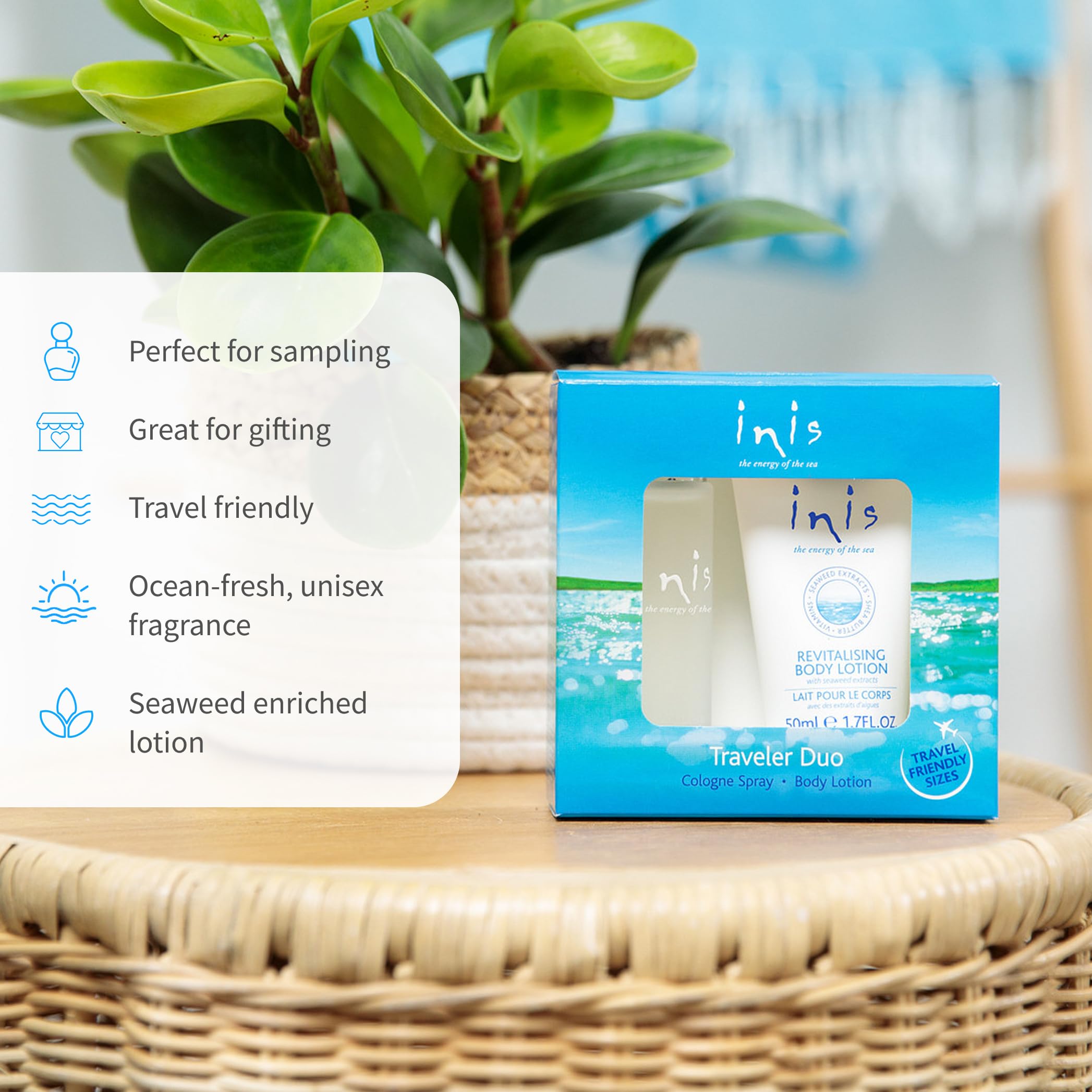 Atlantic coast inspired scent from Inis for daytime refresh