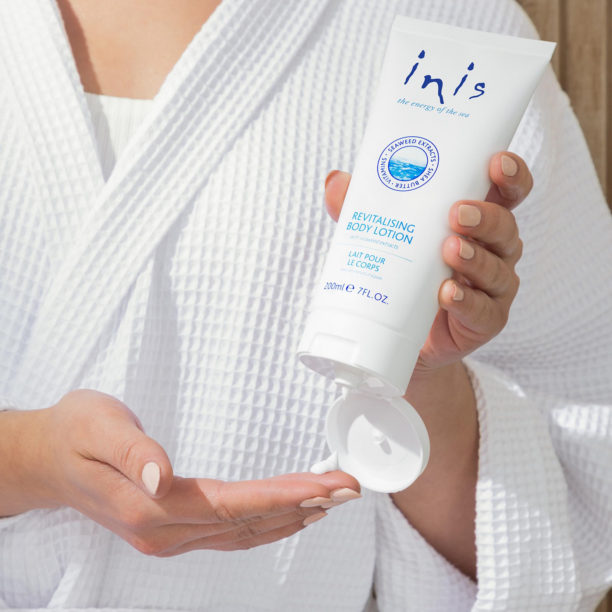 Gift-ready box of Inis Energy of the Sea lotion for anyone.
