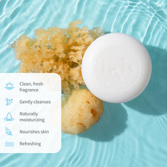 Inis soap with shea butter emphasizes moisturizing feel for smooth, comfortable skin.