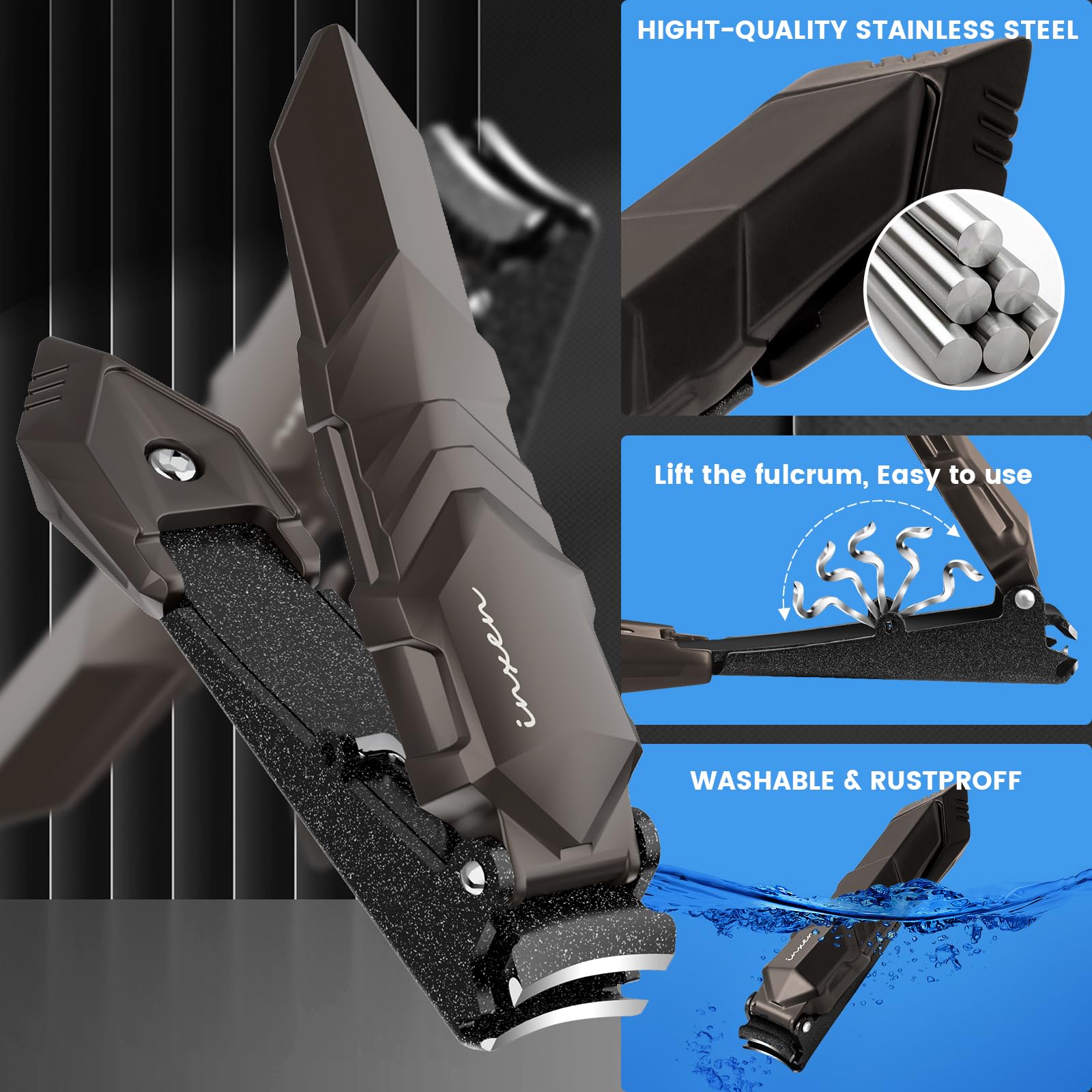 INXEN clipper with matte black finish, stylish travel companion.