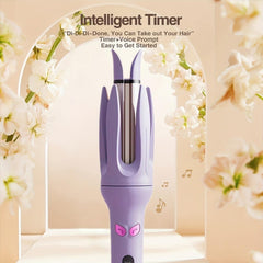 INK-EEZE purple hair-care ceramic layer protects hair during styling.