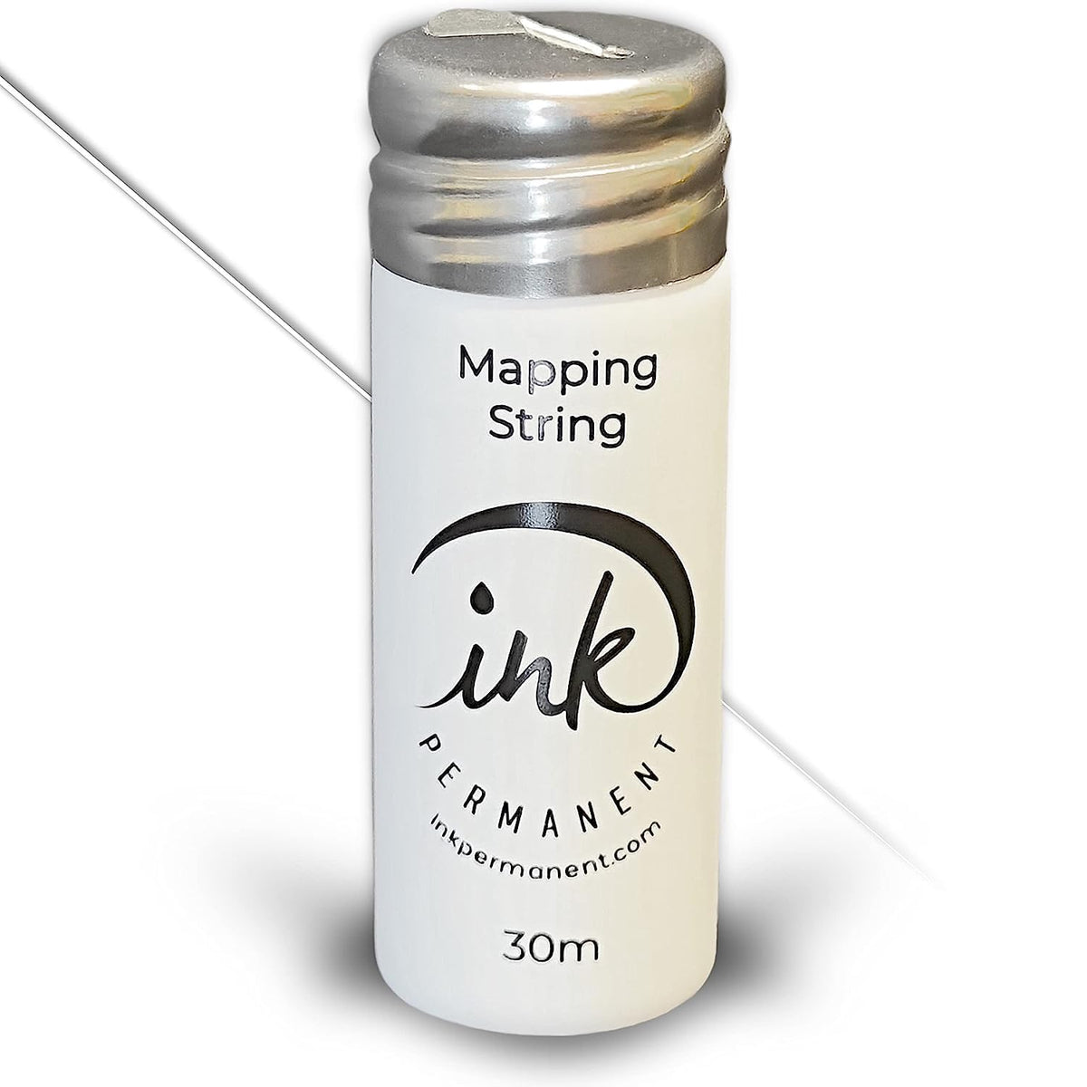 Ink Permanent hilo de mapeo de cejas blanco, precisión para microblading.