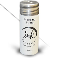 Ink Permanent hilo de mapeo de cejas blanco, precisión para microblading.