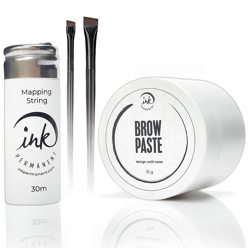 Ink Permanent kit de mapeo de cejas para trazos precisos.