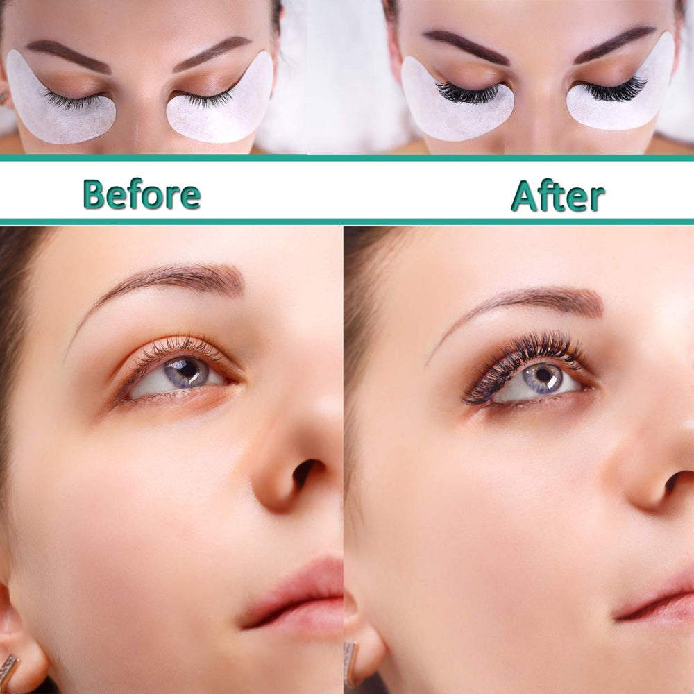 Parches gel INKEL para aplicación rápida en extensiones de pestañas