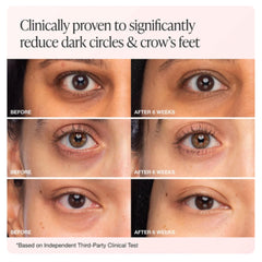 Innbeauty Project Bright & Tight eye cream texture swatch showing lightweight hydration