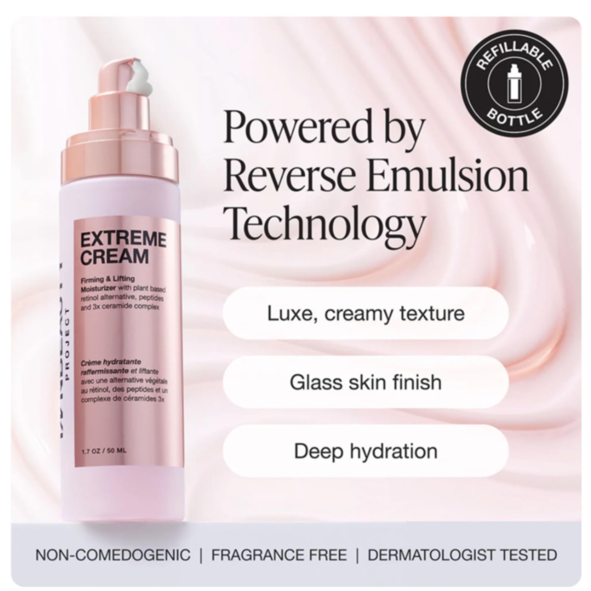 Vegan and cruelty-free label indicating clean, ethical skincare choices