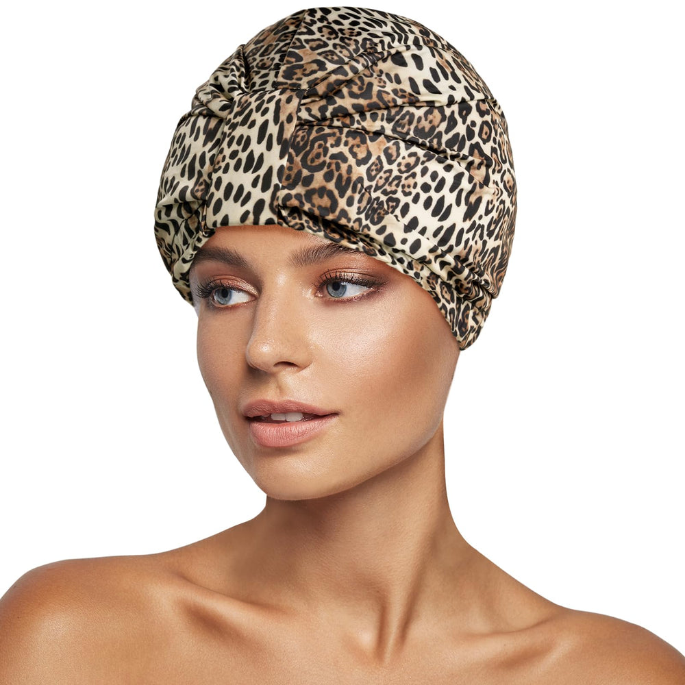 INNELE capucha de ducha leopardo, mantiene el cabello seco durante la ducha
