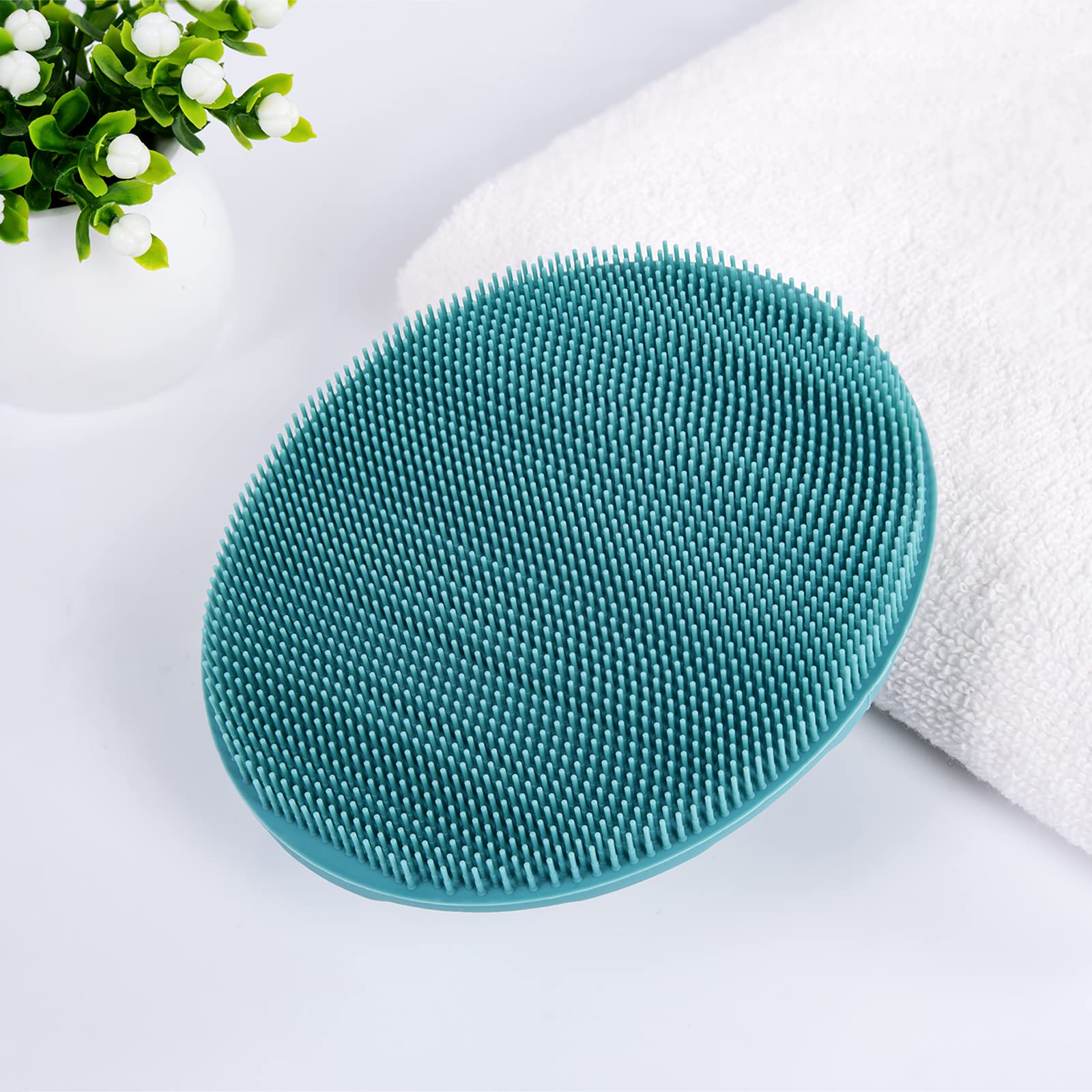INNERNEED cepillo cuerpo silicona exfoliación suave para poros limpios.