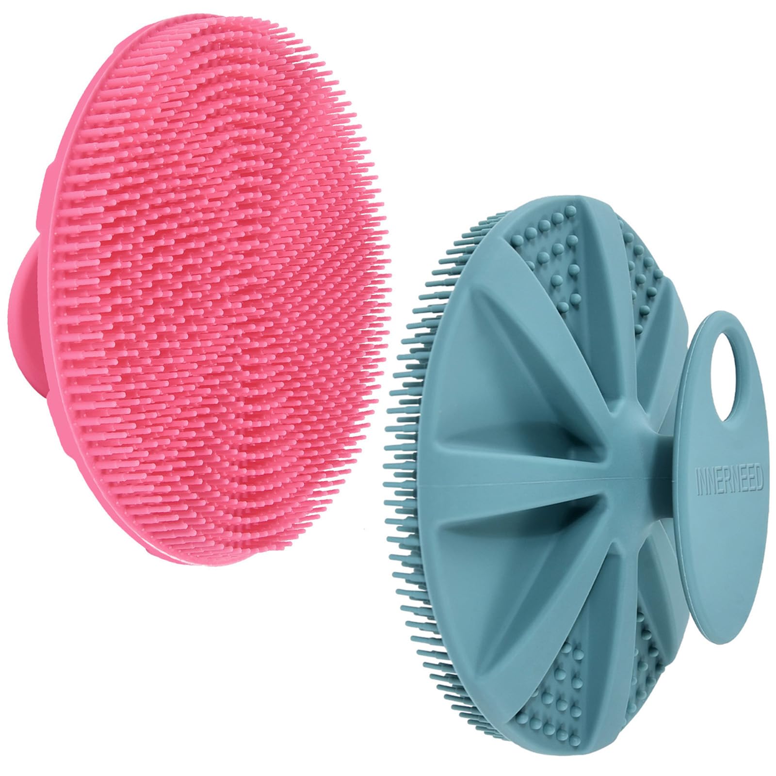 INNERNEED cepillo corporal de silicona suave para exfoliar la piel.