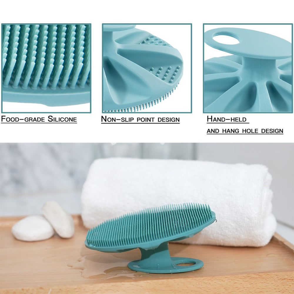 INNERNEED cepillo de ducha de silicona para masajes relajantes