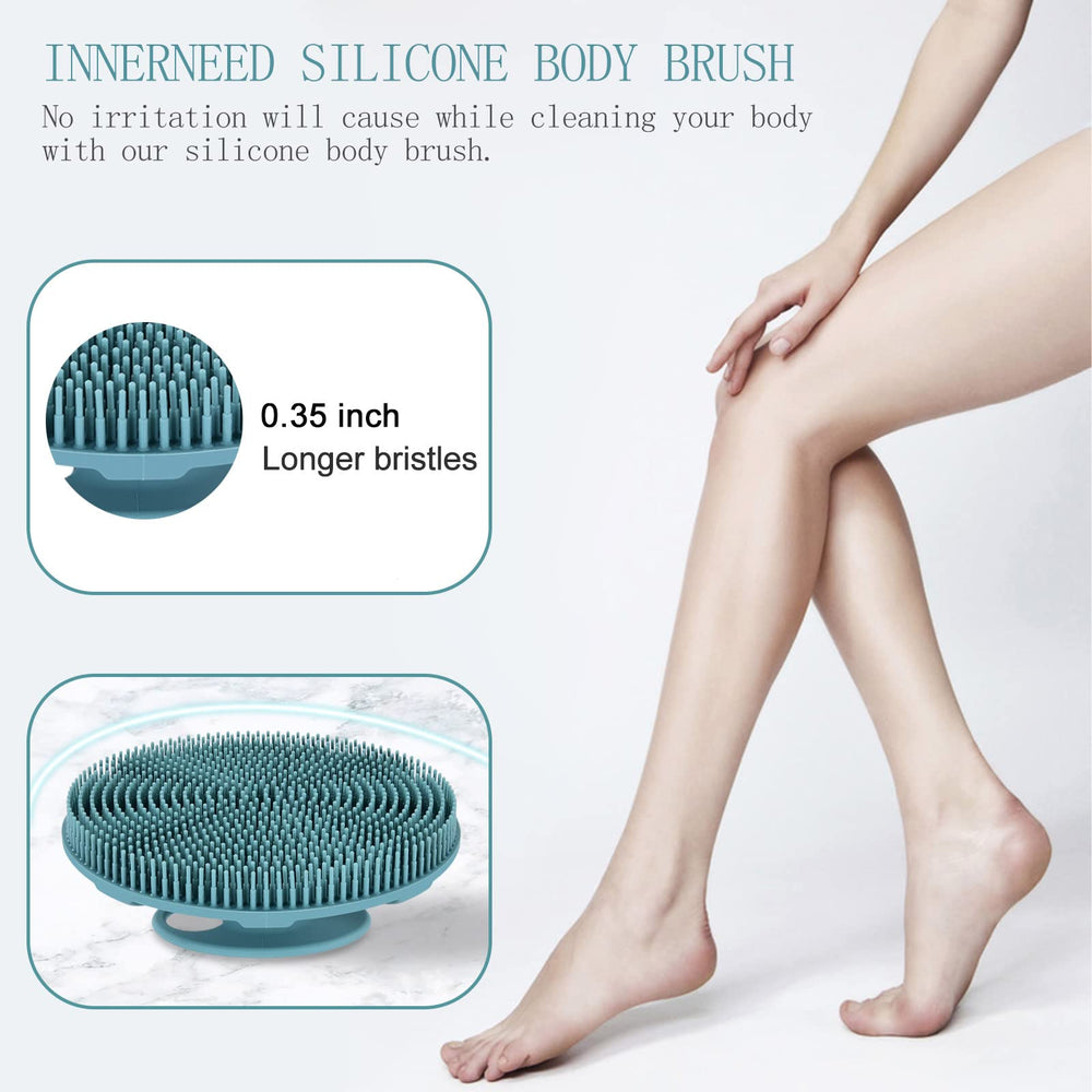 INNERNEED cerdas de silicona permiten limpieza profunda sin irritación.