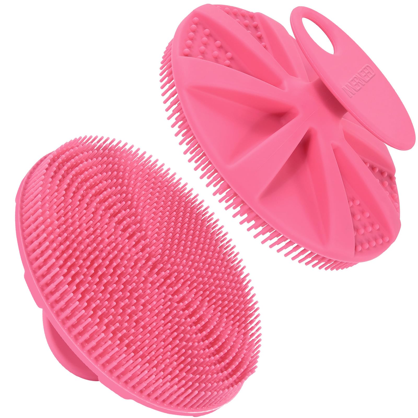 INNERNEED food-grade silicone body scrubber with an easy-grip handle for hygienic cleansing.