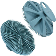 INNERNEED silicone body scrubber with ergonomic handle for a comfortable grip.