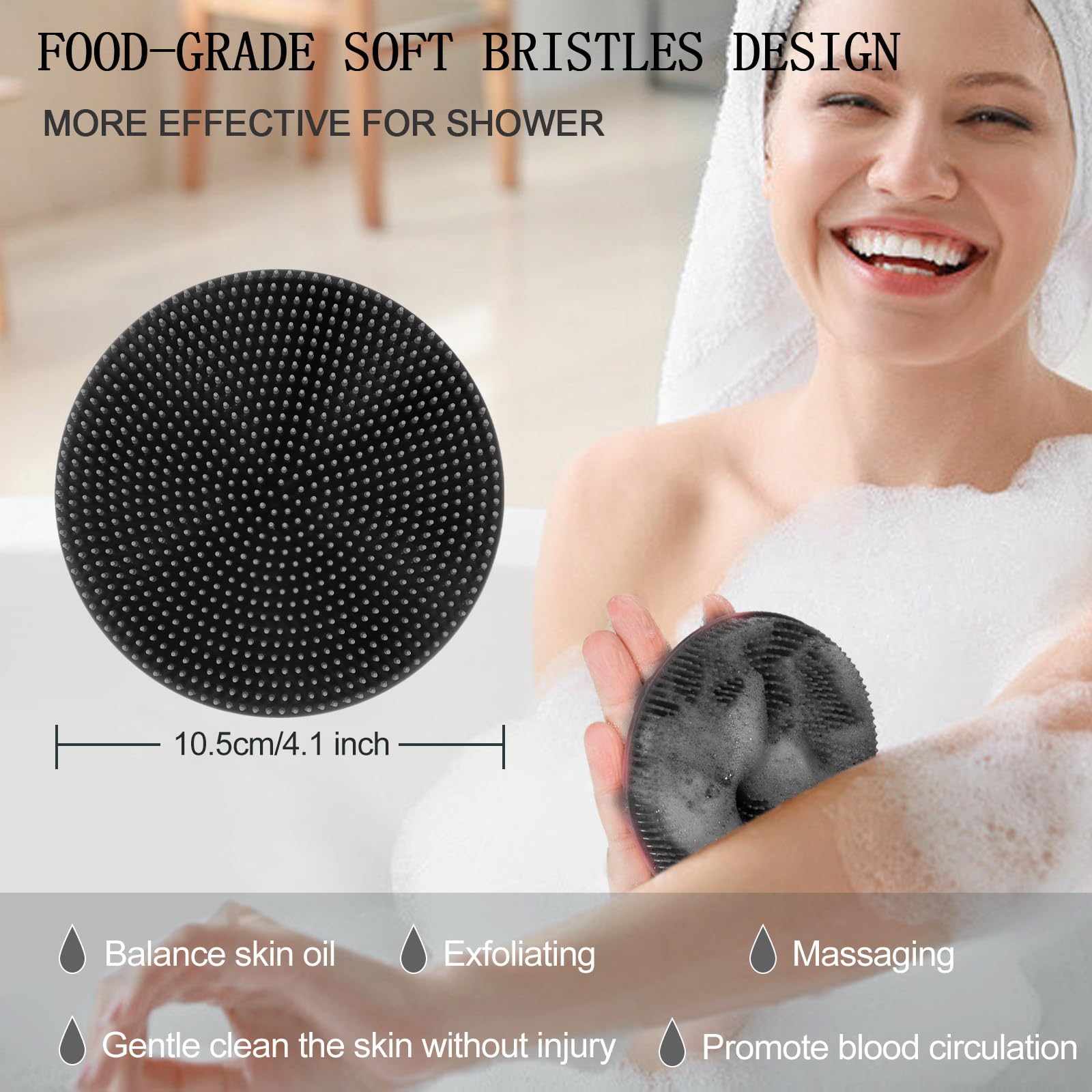 INNERNEED lightweight travel-friendly body brush for on-the-go cleansing.