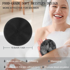 INNERNEED mango ergonómico facilita el agarre durante la exfoliación corporal