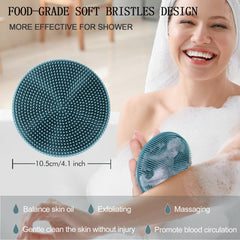 Palm-sized INNERNEED scrubber with ergonomic design stays steady in hand.