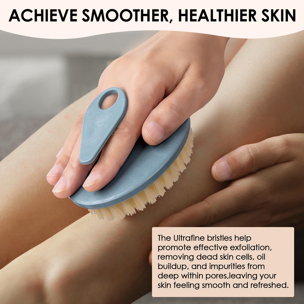 INNERNEED PP Shower Brush angled design helps reach hard-to-clean areas.