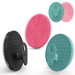 Innerneed silicone body scrubber dark green for gentle exfoliation and deep cleansing.