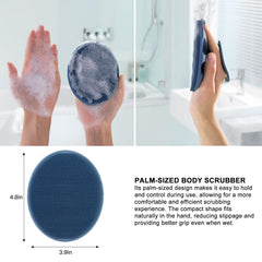 INNERNEED silicone bristles close-up highlighting gentle exfoliation and hygiene.