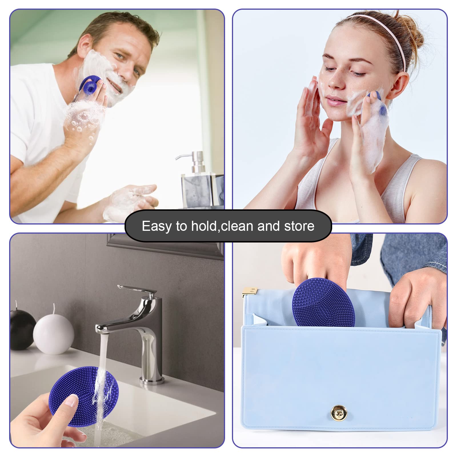 INNERNEED silicone face scrubber deep clean pores for clearer skin.