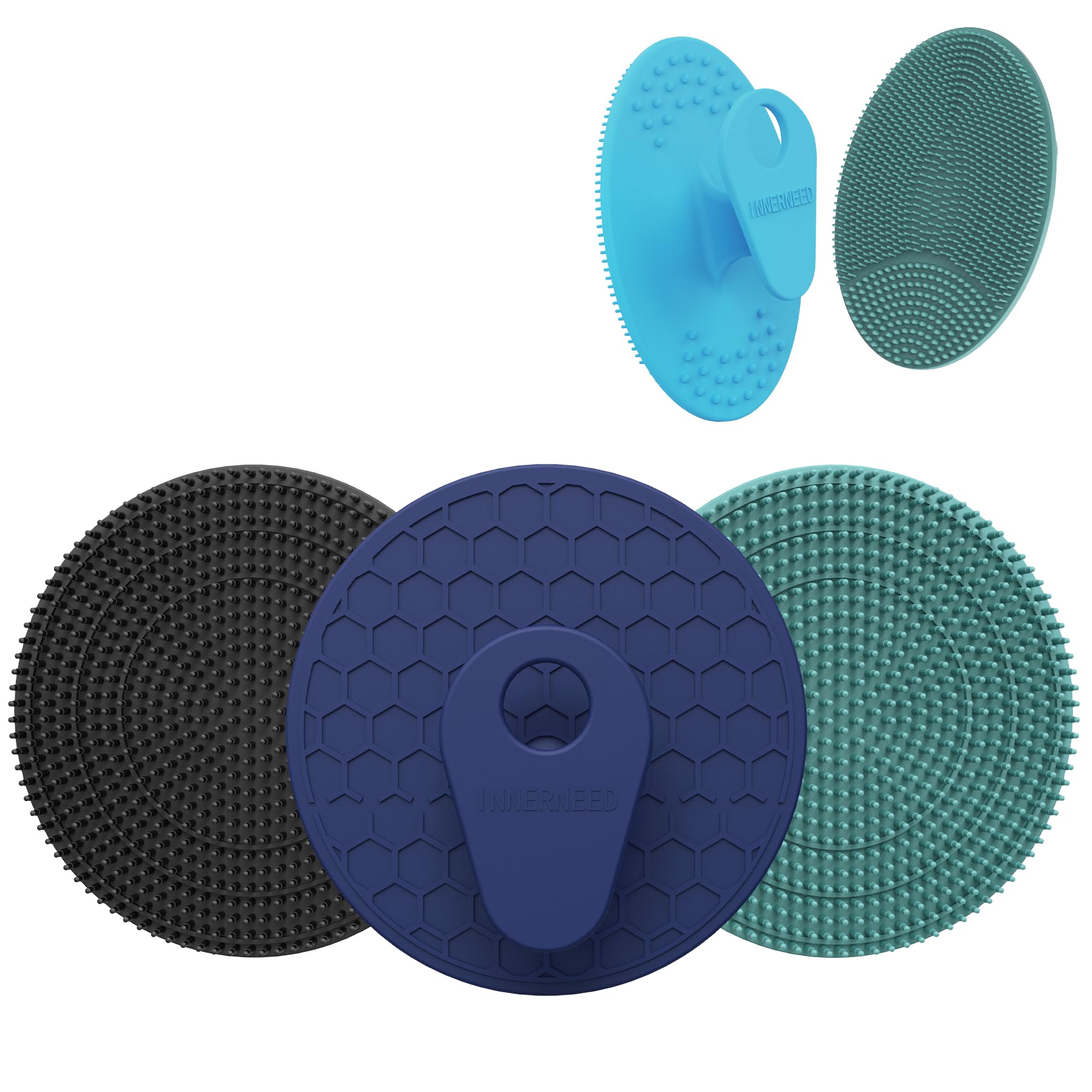 INNERNEED deep-cleaning silicone scrubber helps remove dirt, oil, and sweat