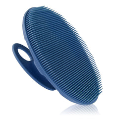 INNERNEED soft silicone body brush dark blue for gentle cleansing and exfoliation.
